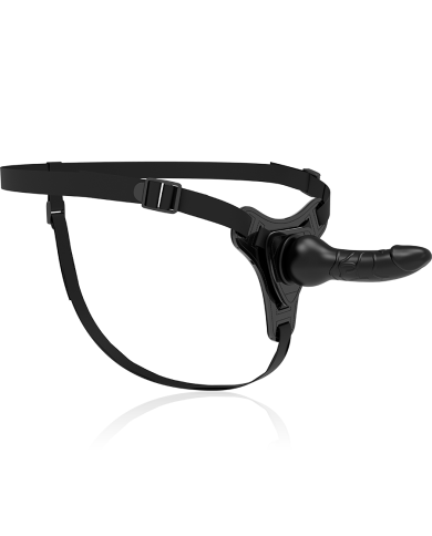 FETISH SUBMISSIVE HARNESS SILICONA NEGRO REALISTIC 16 CM