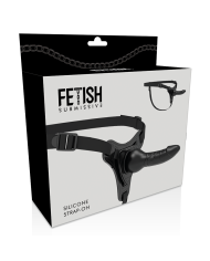 FETISH SUBMISSIVE HARNESS SILICONA NEGRO REALISTIC 16 CM