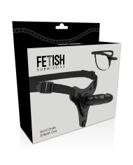 FETISH SUBMISSIVE HARNESS SILICONA NEGRO REALISTIC 15 CM