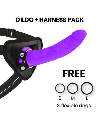 DELTA CLUB TOYS ARNES DILDO LILA SILICONA MEDICA 20 CM O 4 CM