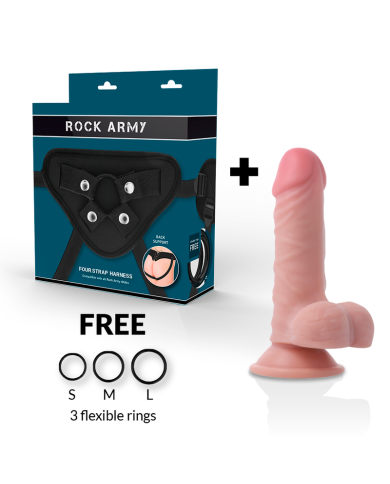ROCKARMY ARNES DUAL DENSITY PANZER DILDO REALISTA 17 CM O 446 CM
