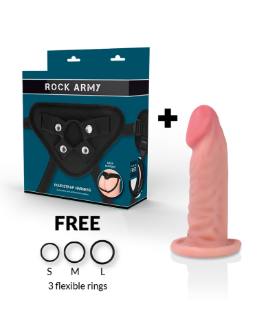 ROCKARMY ARNES DUAL DENSITY TIGER DILDO REALISTA 14 CM O 446 CM
