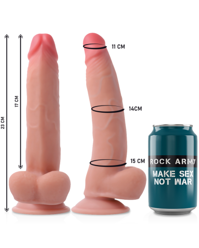 ROCKARMY ARNES DUAL DENSITY LEOPARD DILDO REALISTA 23 CM O 477 CM