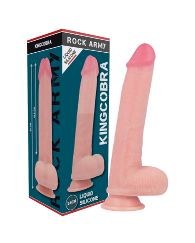 ROCKARMY ARNES LIQUID SILICONE DILDO PREMIUM KINGCOBRA 24 CM O 477 CM
