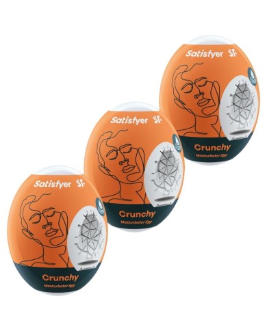 SATISFYER 3 HUEVOS MASTURBADORES CRUNCHY SATISFYER 3 HUEVOS MASTURBADORES CRUNCHY