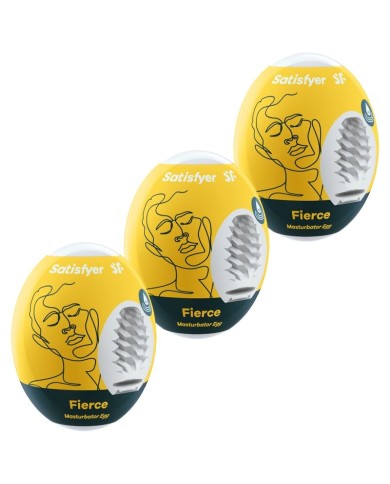 SATISFYER 3 HUEVOS MASTURBADORES FIERCE SATISFYER 3 HUEVOS MASTURBADORES FIERCE