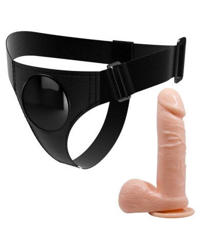 PRETTY LOVE HARNESS BRIEFS ARNES UNIVERSAL CON DILDO TOM 20 CM NATURAL