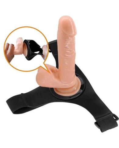 PRETTY LOVE HARNESS BRIEFS ARNES UNIVERSAL CON DILDO TOM 20 CM NATURAL