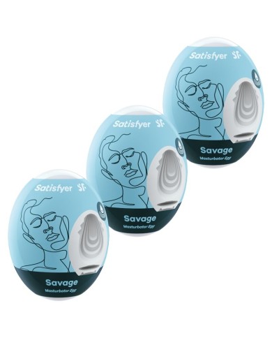 SATISFYER 3 HUEVOS MASTURBADORES SAVAGE SATISFYER 3 HUEVOS MASTURBADORES SAVAGE