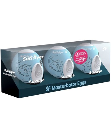SATISFYER 3 HUEVOS MASTURBADORES SAVAGE SATISFYER 3 HUEVOS MASTURBADORES SAVAGE