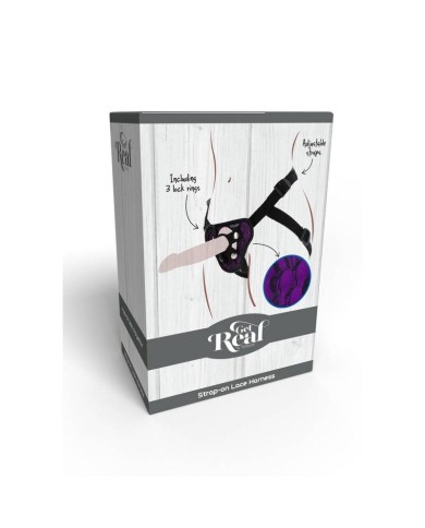 GET REAL STRAP ON LACE HARNES MORADO