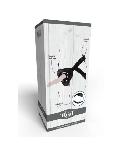 GET REAL STRAP ON DELUXE HARNES NEGRO