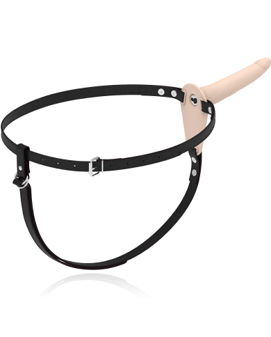 FETISH SUBMISSIVE HARNESS VIBRADOR SILICONA FLESH 15 CM