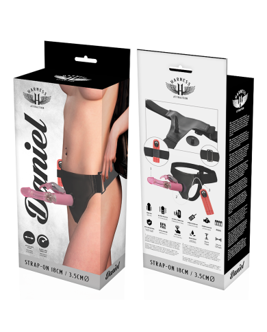 HARNESS ATTRACTION ARNES DANIEL CON VIBRACION Y ROTACION 18 CM O 35 CM