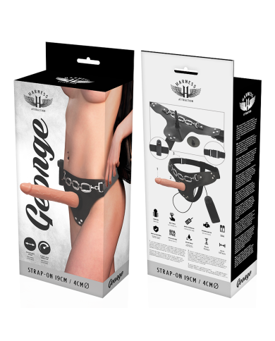HARNESS ATTRACTION ARNES GEORGE REALISTICO VIBRADOR 19 CM O 4 CM