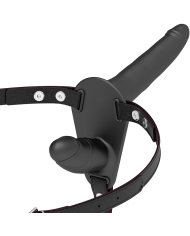 FETISH SUBMISSIVE HARNESS DOBLE PENETRACION NEGRO
