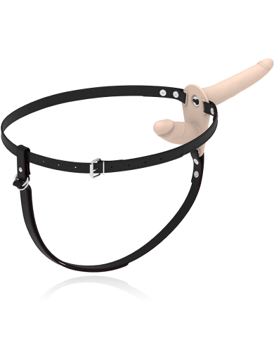 FETISH SUBMISSIVE HARNESS DOBLE PENETRACION VIBRADOR FLESH UP