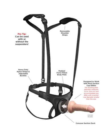 PIPEDREAMS BODY DOCK STRAP ON SUSPENDERS