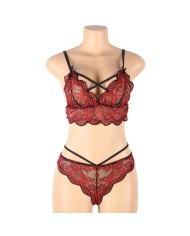 SUBBLIME SET DOS PIEZAS TOP Y PANTIES ENCAJE S M