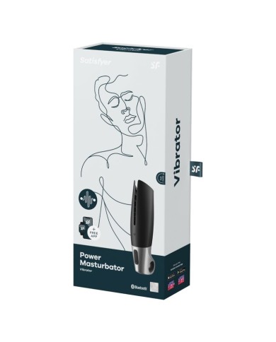 SATISFYER POWER MASTURBATOR NEGRO Y PLATA SATISFYER POWER MASTURBATOR NEGRO Y PLATA