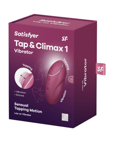 SATISFYER TAP CLIMAX 1 VIBRADOR LAY ON ROJO