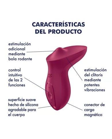 SATISFYER EXCITERRR VIBRADOR LAY ON CLITORIS FUCSIA