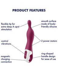 SATISFYER AMAZING 1 VIBRADOR PUNTO A BERRY