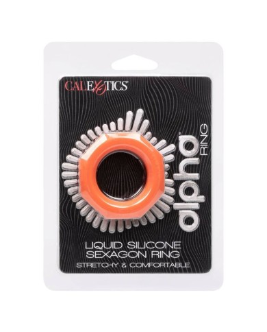 CALEXOTICS ALPHA SEXAGON RING NARANJA CALEXOTICS ALPHA SEXAGON RING NARANJA