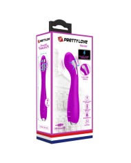 PRETTY LOVE HECTOR VIBRADOR ELECTROSHOCK RECARGABLE IMPERMEABLE MORADO