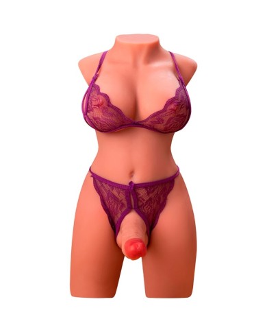 XISE MIAH LADY BOY TORSO FEMENINO CON DILDO CON VIBRACION Y THRUSTING 55 CM XISE MIAH LADY BOY TORSO FEMENINO CON DILDO CON VIBRACION Y THRUSTING 55 CM