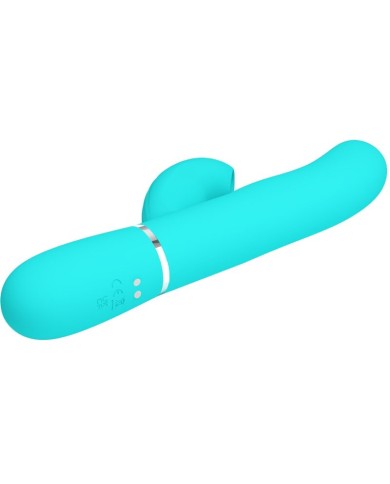 PRETTY LOVE PERLITA VIBRADOR PUNTO G 3 EN 1 MULTIFUNCION VERDE AGUA