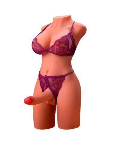 XISE MIAH LADY BOY TORSO FEMENINO CON DILDO CON VIBRACION Y THRUSTING 55 CM XISE MIAH LADY BOY TORSO FEMENINO CON DILDO CON VIBRACION Y THRUSTING 55 CM
