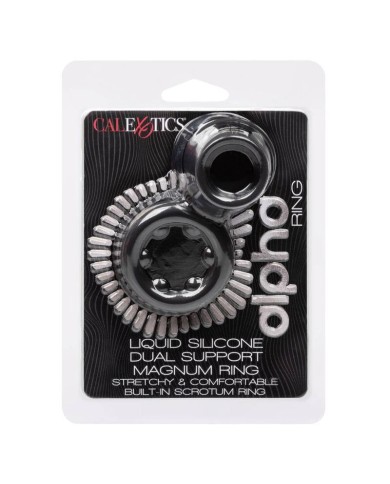 CALEXOTICS ALPHA DUAL MAGNUM RING NEGRO CALEXOTICS ALPHA DUAL MAGNUM RING NEGRO