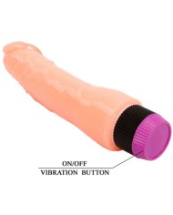 BAILE VIBRADOR REALISTICO FLEXIBLE NATURAL 24 CM