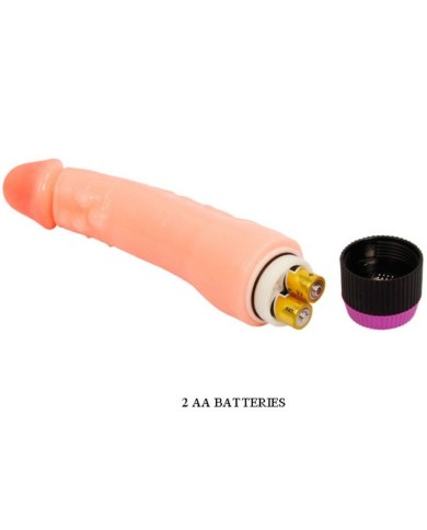 BAILE VIBRADOR REALISTICO FLEXIBLE NATURAL 24 CM