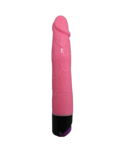 BAILE COLORFUL SEX VIBRADOR REALISTICO ROSA 23 CM