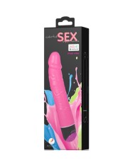 BAILE COLORFUL SEX VIBRADOR REALISTICO ROSA 23 CM