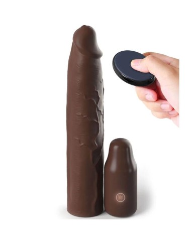 FANTASY X TENSIONS PIPEDREAMS SLEEVE 2286 CM 762 CM PLUG REMOTE BROWN FANTASY X TENSIONS PIPEDREAMS SLEEVE 2286 CM 762 CM PLUG REMOTE BROWN