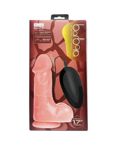 BAILE VIBRADOR REALISTICO BARBARA NATURAL 22 CM