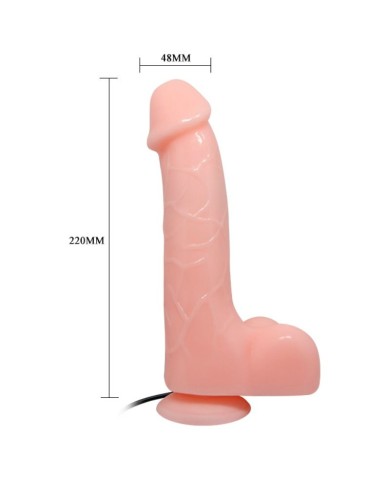 BAILE VIBRADOR REALISTICO BARBARA NATURAL 22 CM