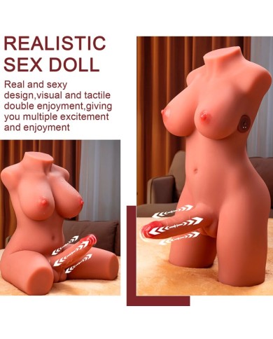 XISE MIAH LADY BOY TORSO FEMENINO CON DILDO CON VIBRACION Y THRUSTING 55 CM XISE MIAH LADY BOY TORSO FEMENINO CON DILDO CON VIBRACION Y THRUSTING 55 CM