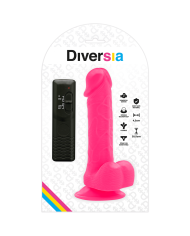 DIVERSIA DILDO REALISTICO FLEXIBLE CON VIBRACION ROSA 205 CM O 42 CM