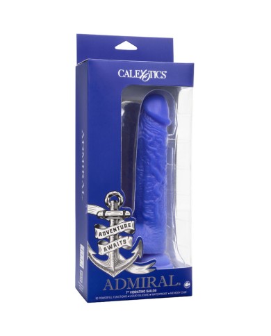 CALEXOTICS ADMIRAL SAILOR DILDO REALISTICO VIBRADOR AZUL