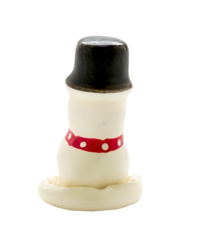 CONDOMERIE PRESERVATIVO DECORATIVO PINTADO A MANO MUNECO DE NIEVE