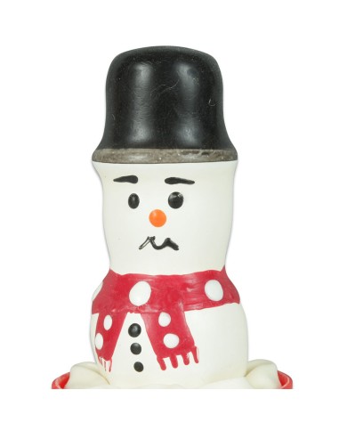 CONDOMERIE PRESERVATIVO DECORATIVO PINTADO A MANO MUNECO DE NIEVE