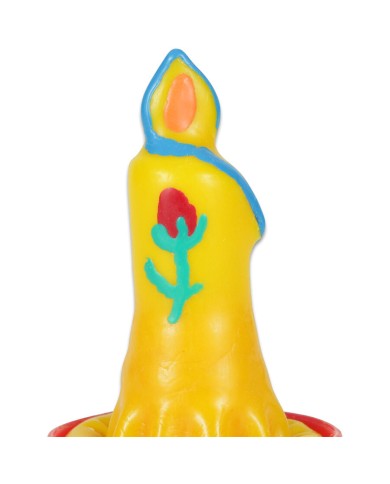 CONDOMERIE PRESERVATIVO DECORATIVO PINTADO A MANO VELA