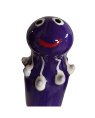 CONDOMERIE PRESERVATIVO DECORATIVO PINTADO A MANO PULPO MORADO