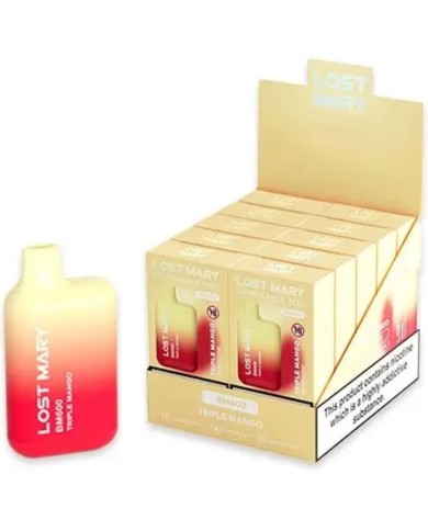 LOST MARY BM600 VAPER NICOTINA 2 DESECHABLE SABOR TRIPLE MANGO