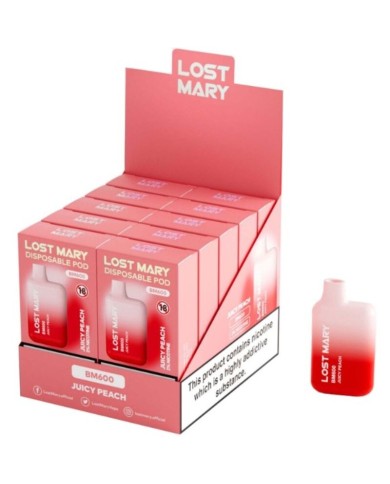 LOST MARY BM600 VAPER NICOTINA 2 DESECHABLE SABOR MELOCOTON