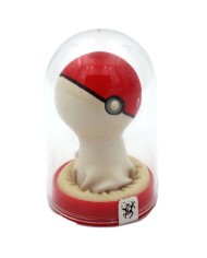 CONDOMERIE PRESERVATIVO DECORATIVO PINTADO A MANO POKEBOLA ROJO BLANCO